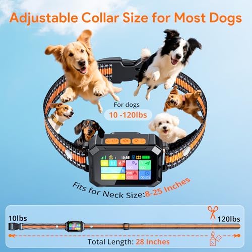 Meowant GPS Dog Collar, Wireless Electric Fence System with Remote