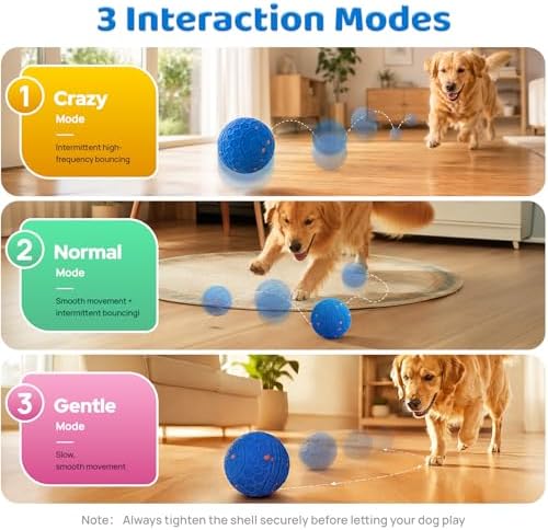 Smart Interactive Dog Ball Toy for Medium and Large Dogs, Dog Herding Ball
