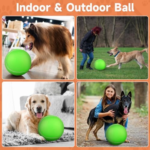 QDAN Tennis Ball for Dogs, 9.5 Inch Large Big Dog Toys Herding, 9.5 Inch
