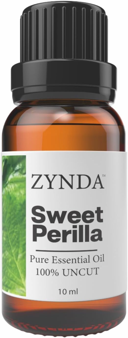 Sweet Perilla Essential Oil – 100% Pure & Natural Essential Oils | Lab Tested Uncut Aromatherapy Oils for Relaxation, Skin & DIY Spa | Premium Perilla Seed Oil 10ml