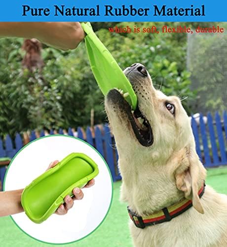 XIGOU Dog Flying Disc, 2 Pack Dog Flyer Toys, Soft Rubber Interactive Lightweight Flying Disc Dog Toy for Small Large Dogs - Floats in Water & Safe on Teeth, 7.2 inch.
