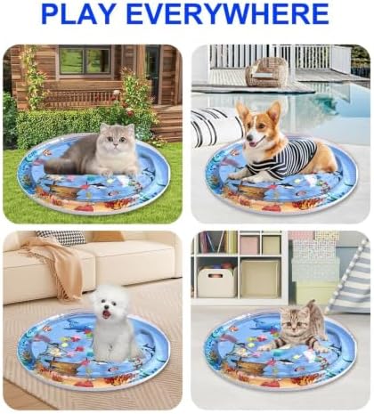 Dog Water Mat Cooling Sensory Waterbed Enrichment Non Slip BPA Free