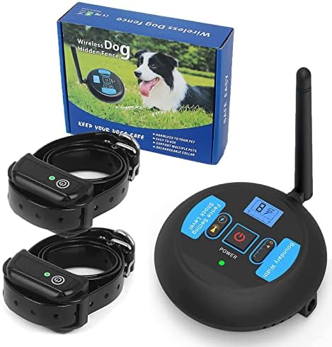Wireless Dog Fence Collar, Waterproof Rechargeable for Stubborn Dogs