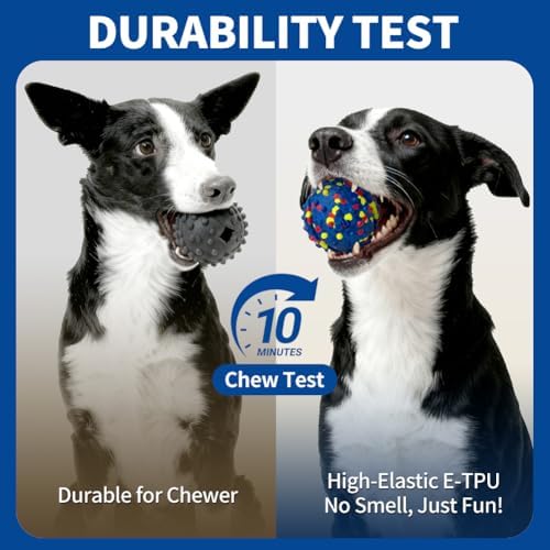 Rechargeable Interactive Dog Toys, Automatic Moving and Rolling Ball for Dogs, Stimulate & Exercise Your Dog Indoors/Outdoors, Chew Resistant for Small/Medium/Large Breeds to Keep Them Busy