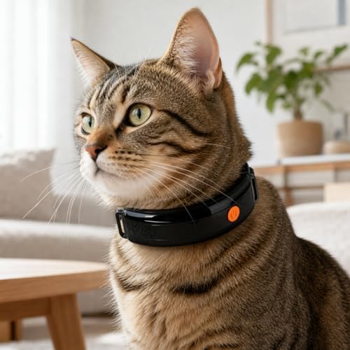 New OVlboRav V3.0 Cat Health Monitor by OVlboRav – AI Health Collar with 24/7 Vital Signs Alerts, GPS, Telehealth Consults, AskaVet & Share with Your Vet & SmartWatch Sync – Subscription Required