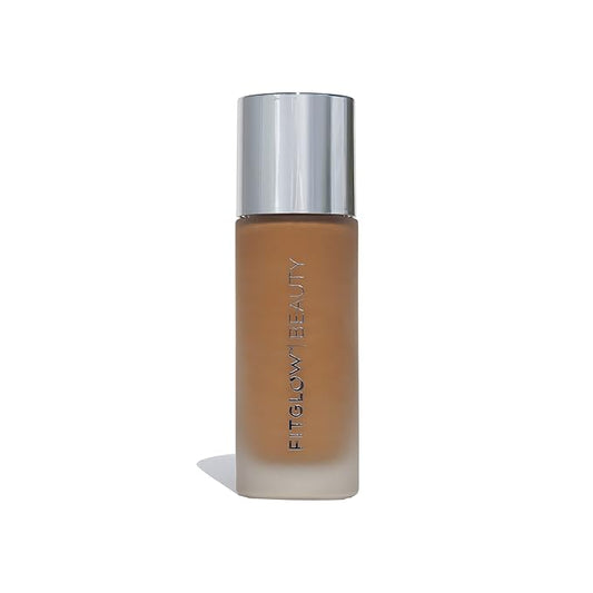 Fitglow Beauty Foundation+ | Vegan Skin-Treating Foundation with Peptides & Plant Collagen | Buildable Medium-Full Coverage, Natural Finish | Hydrating, Anti-Aging, Pore-Friendly | F5.7-30ml