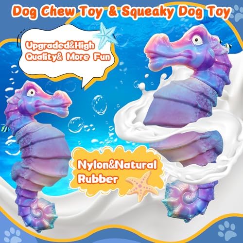 Jeefome Squeaky Dog Chew Toys for Aggressive Chewers