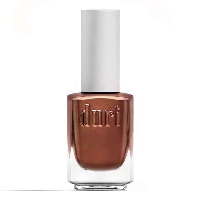 duri Nail Polish, 681 Flambe Orange, Orange Metallic Shimmer, Full Coverage, Quick Drying, Lasting, New Brush, Easy to Apply, 0.45 Fl Oz Coosmetics