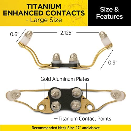 Dogtra Titanium Enhanced Winged Contact Points Large – Female – E-Collar for Dogs Training – Flexi Fin Design for Sensitive Skin & Contact – Fits Most (Not X Series, 200iQ, NoBark, PATHFINDER2)