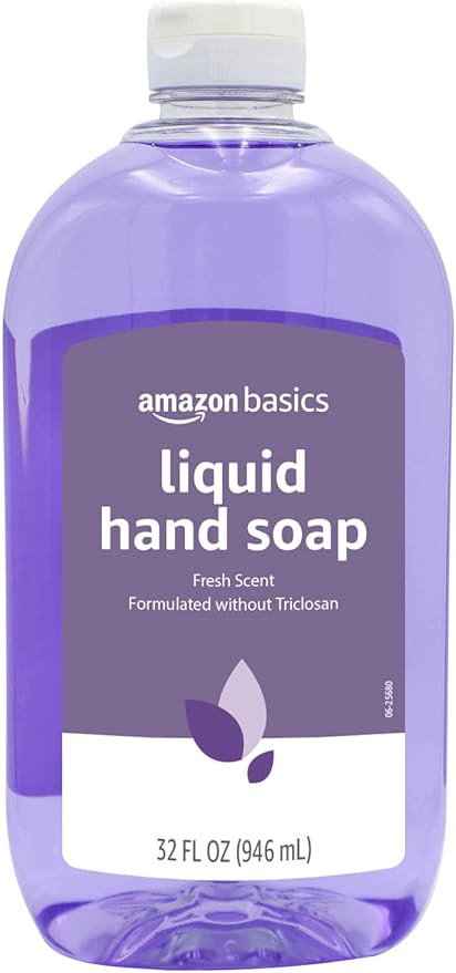 Amazon Basics Original Fresh Liquid Hand Soap, Moisturizing Formula, Phthalate & Paraben-Free, 32 Fl Oz (Pack of 2) (Previously Solimo)