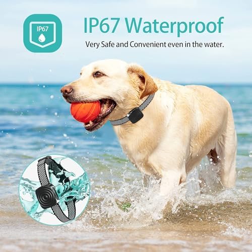 Pet Training Collar,Smart Dog Bark Collar, Anti-Barking Device with Smart Interference，Effective AI Bark Collar with Adjustable Beep Vibration Modes & 5 Sensitivity ，USB Rechargeable，IP67 Waterproof