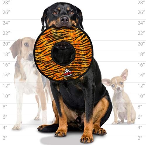 TUFFY® : 2 Pack No Stuff Mega Ring Dog Toy: Ultra Durable Plush Toy with Multiple Layers & Reinforced Seams, Washable and Floats, Original Construction