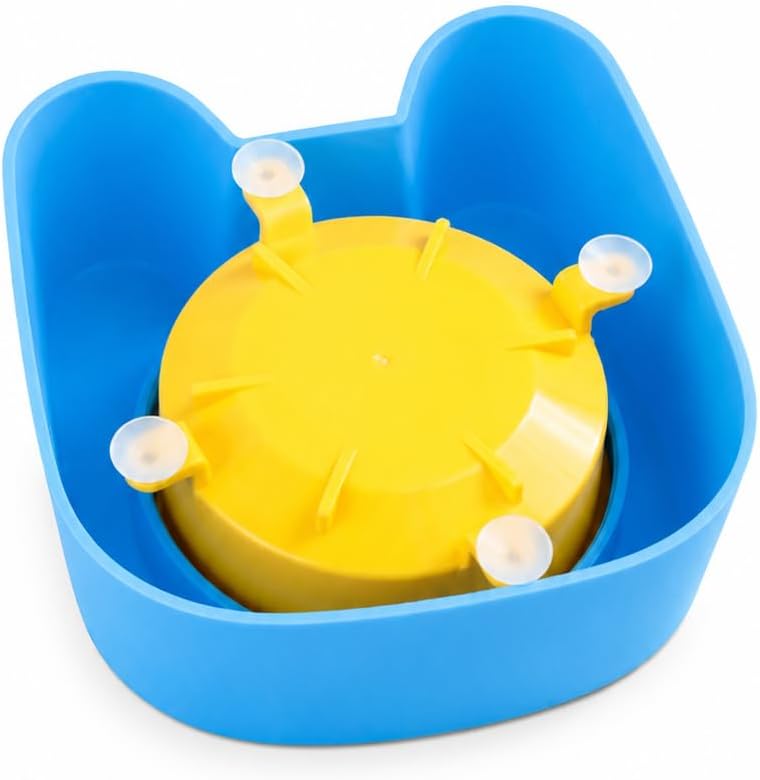 Slow Feeder Dog Bowl with Rolling Ball, Dog Lick Bowl for Yogurt & Peanut Butter, Liquid Treat Dispenser, Anti Choking Enrichment Toy for Small Medium Large Dogs Lick Sphere