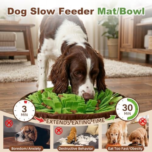 Casfuy Snuffle Mat for Dog Interactive Puzzle Dog Toy