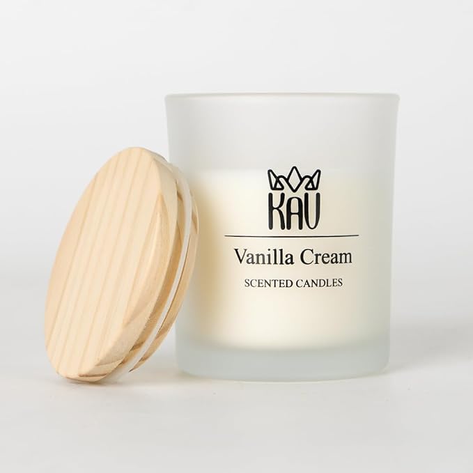 Scented Candles 150g – KAV Inner Chanting Scented Candle, Home Decor Natural Soy Wax Premium Candle for Women Men Gift, Fresh Tones and Elegant Look, Essential Oils (Rosemary, Cinnamon, Amber)