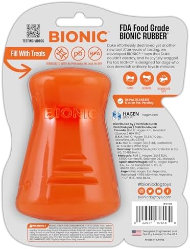 BIONIC Treat Shaker Dog Toy for Dogs Between 30-60+ lbs, Large