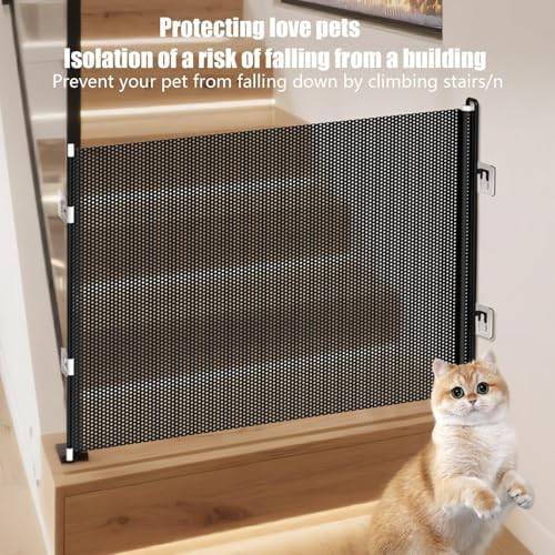 Retractable Dog Gate No Drilling Door Fence