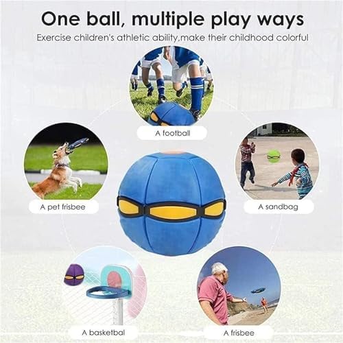 UFO Magic Balls, Flying Saucer Ball 3 Lights, Creative Pop Up Ball for Kids
