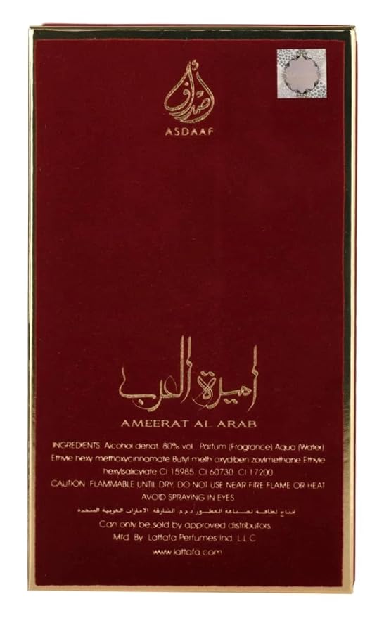 Asdaaf Ameerat Al Arab Eau de Parfum Spray for Women, 3.4 Ounce