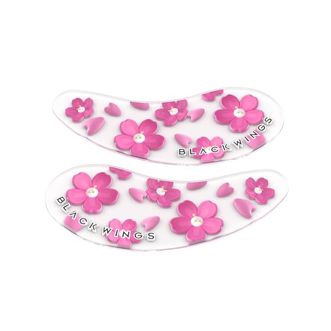 BLACKWINGS Self Adhesive Silicone Under Eye Pads, Reusable Moisturizing Under Eye Patches for Lash Lift & Eyelash Extensions, Soft Lash Extension Tools Eye Gel Pads for Salon & Home Use(Mix 6 pairs)