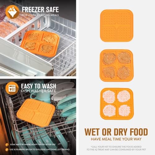 Hyper Pet IQ Treat Lick Mat for Dogs & Cats, Slow Feeder Enrichment Toys