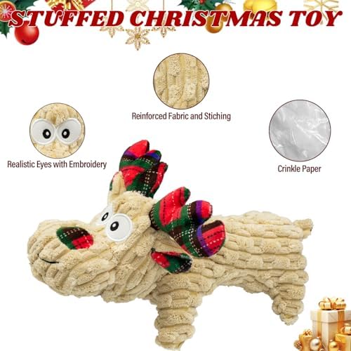 Dog Toys Squeaky Interactive Deer Shape Toy