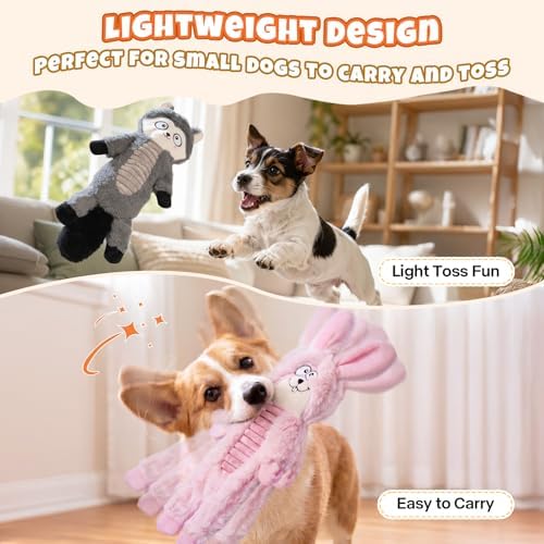 No Stuffing Dog Squeaky Toys Dogs Love These!