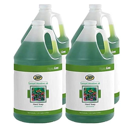 Zep Tranquil Meadows Foaming Antibacterial Hand Soap Refill 1 Gallon Case of 4 - Use in Dispensers (338724)