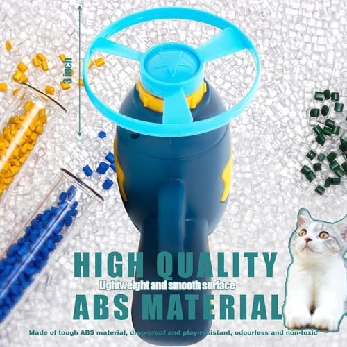 Cat Fetch Toys, Interactive Flying Cat Toys with 20 Colored Flying Propellers, Pet Tracks Chasing Toy for for Kitten Training Hunting(only 20 Propellers)