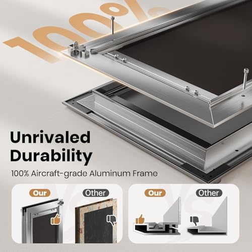 All Aluminum Large Dog Door for Door, Pets Up to 110 lb