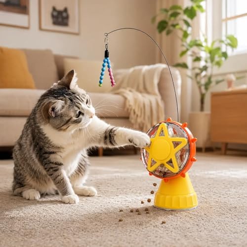 Interactive Cat Puzzle Treat Dispenser Relieves Cat Boredom