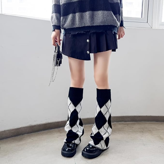 Sexybody Women's Leg Warmers Fashion Knit Warmers Long Socks Cute Y2K Kawaii Japanese Lolita Harajuku Accessories for Girls