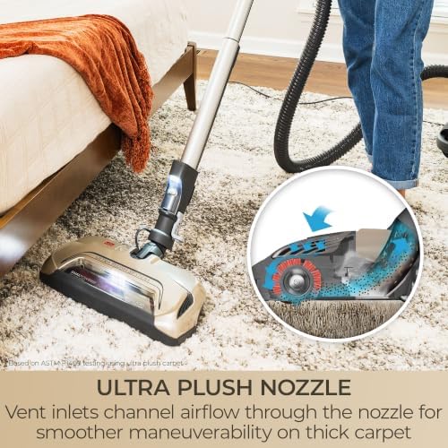 Kenmore Elite Ultra Plush 700 Series Bagged Canister Vacuum | 2-Motor System, Powerful Suction, HEPA Filter, Pet PowerMate for Pet Hair, Thick Carpet, Hard Floors, Stairs and More - 81714
