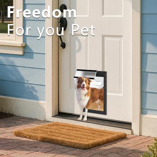 [MAVRICPOWER] Rust Proof Alminum Large Dog Door for Exterior Door