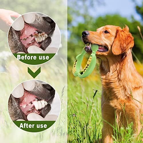 Durable Dog Chew Toys for Average Chewers - Dog Toy Treat Dispenser stuffable Tough Dog Toys for Small Medium Large Dogs Puppy Pet Teething Toys-Medium