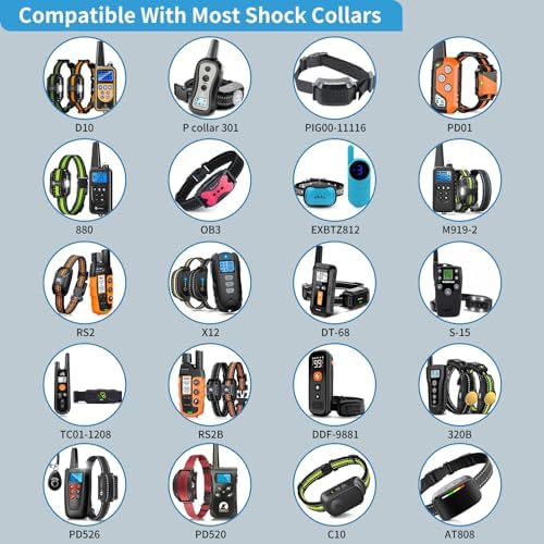 Shock Collar Replacement Strap 2-Pack, Reflective & Adjustable 3/4" Dog Collar for Training - Compatible with Jugbow, PetSafe, Bousnic, Garmin Replacement Collar Strap - 2 Pack