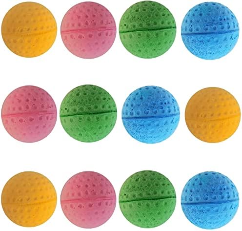 Cat Foam Ball Cat Sponge Ball Toy Soccer Toy (12Pack)