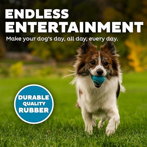 Outward Hound Squeaker Ballz Tennis Ball Dog Toy, Small, 2", 8‑Pack