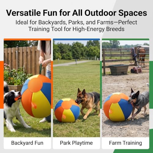 Herding Ball For Dogs Large Inflatable Outdoor Play Toy (25*20*25cm)