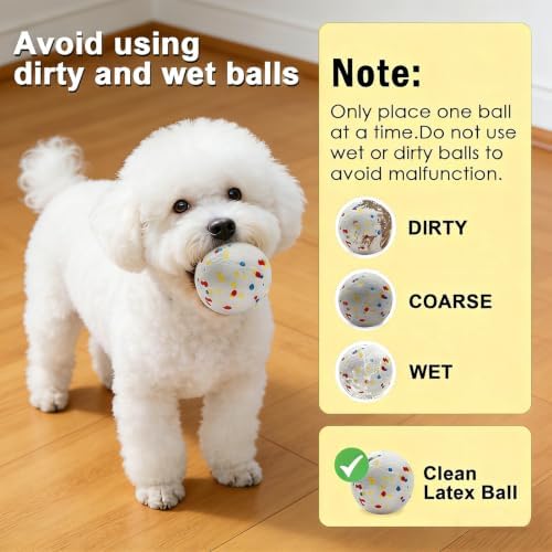 Dog Toy Balls, 2.3 Inch ETPU Material, Replacement Balls for Automatic Ball Launcher Machine