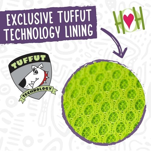 HuggleHounds Knottie Plush Dog Toy - Dog Stuffed Animal Toy, Puppy Toys, Squeaky Dog Toy for Small, Medium & Large Dogs, Soft Fleece, Durable Plush to Keep Them Busy - Henry Hedgehog, Large