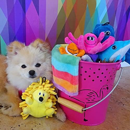 SmartPetLove Snuggle Puppy Tender-Tuffs Small Dog Toy, Plush Dolphin