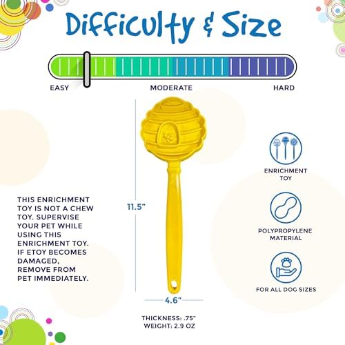 SodaPup Lick Sticks eToy – Durable Interactive Enrichment Toy Made in USA from Non-Toxic, Pet-Safe, Food Safe Material for Bonding, Training, Calming, Mental Stimulation, Oral Health & More