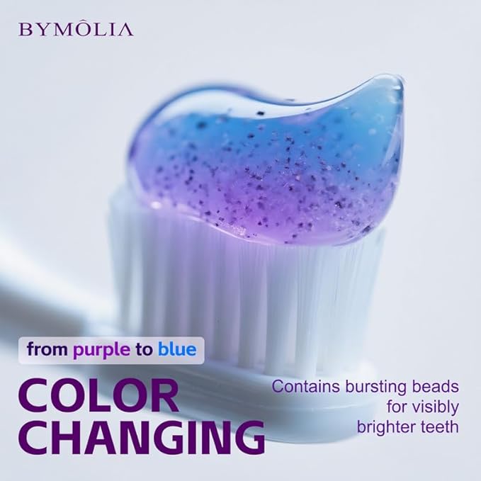 Bymolia Fluoride Free Toothpaste, Appropriate for Sensitive Teeth, for Adult, Kids Oral Care - Whitening* Refresh Mint, 3.5 oz