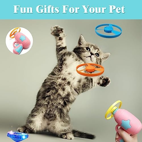 Cat Fetch Toy Launcher with Propellers, Interactive for Indoor Cats