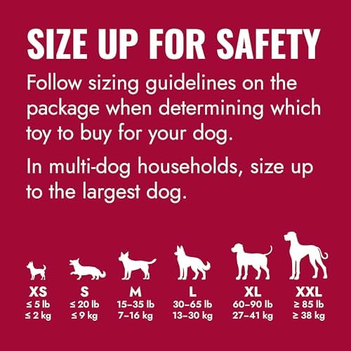 KONG Classic Stuffable Dog Toy, Natural Rubber Chew, for Extra Large Dogs | Treat-Filling Fetch & Chew Toy with Erratic Bounce, Made from KONG Durable Natural Rubber for Extended Playtime