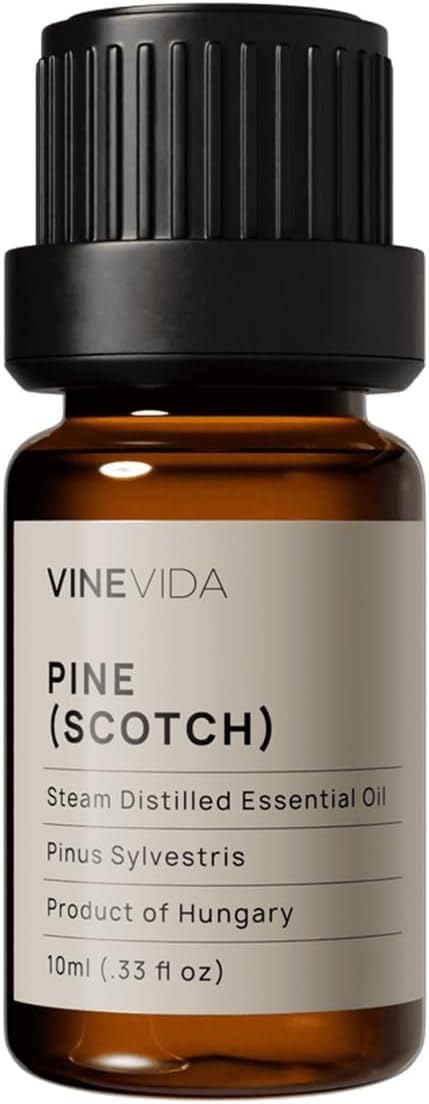 VINEVIDA Pine Scotch Essential Oil - Undiluted - DIY Candle Scents - 10 mL for Soap Making
