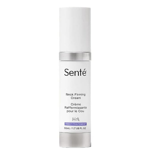 Senté Firming Neck Cream for Crepey Skin & Vertical Lines | Lifts, Firms & Smooths Neck & Décolleté | HSA, Caffeine, Vitamin C | 1.7 Fl Oz