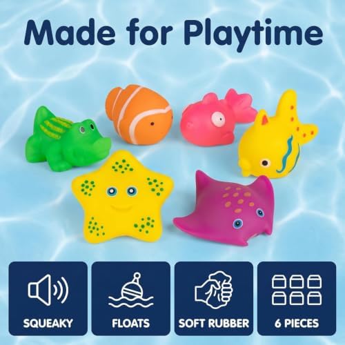 6 Pcs Pool Cat Interactive Toy, Cat Pool Toys, Floating Water Toy, Pet Kitten Swimming Bathing Fish Toy,Bath Toys, Sensory, Cats for Endless