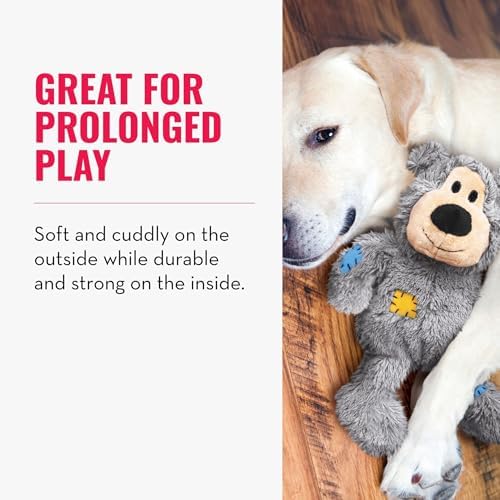 KONG Wild Knots Bear, Knotted Rope Plush Toy, for Small/Medium Dogs